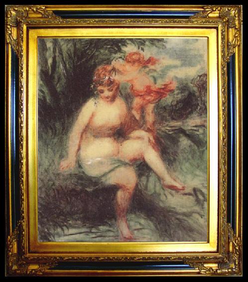 framed  Pierre Renoir Venus and Cupid (Allegory), Ta015-2